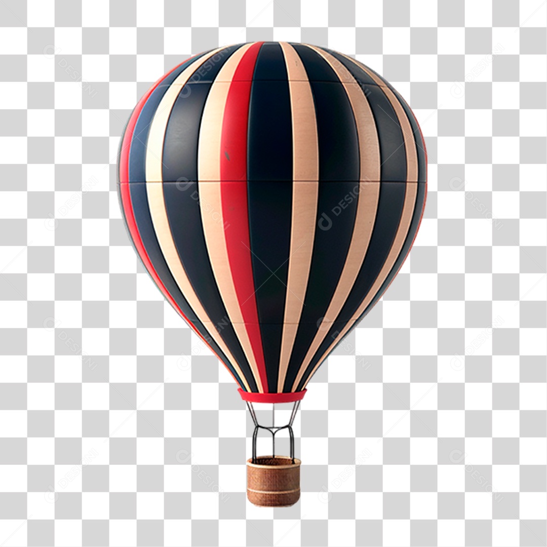 Balão de Ar Quente PNG Transparente