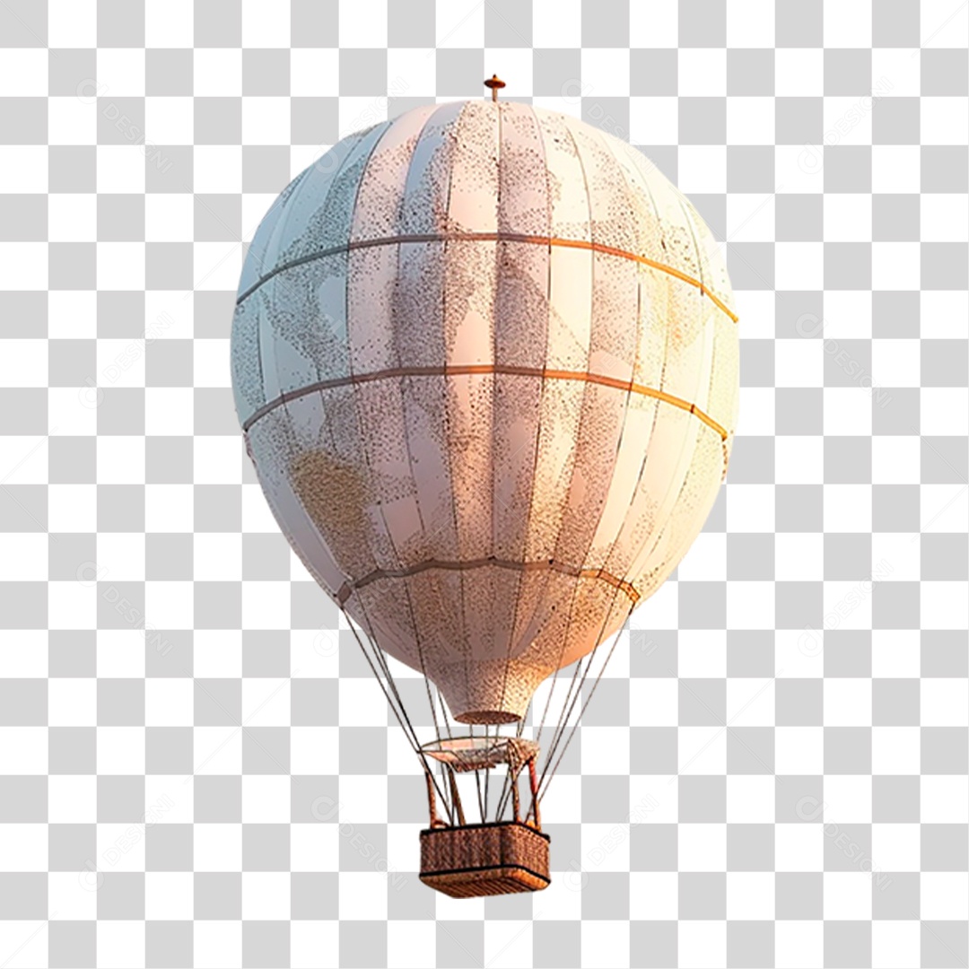 Balão de Ar Quente PNG Transparente