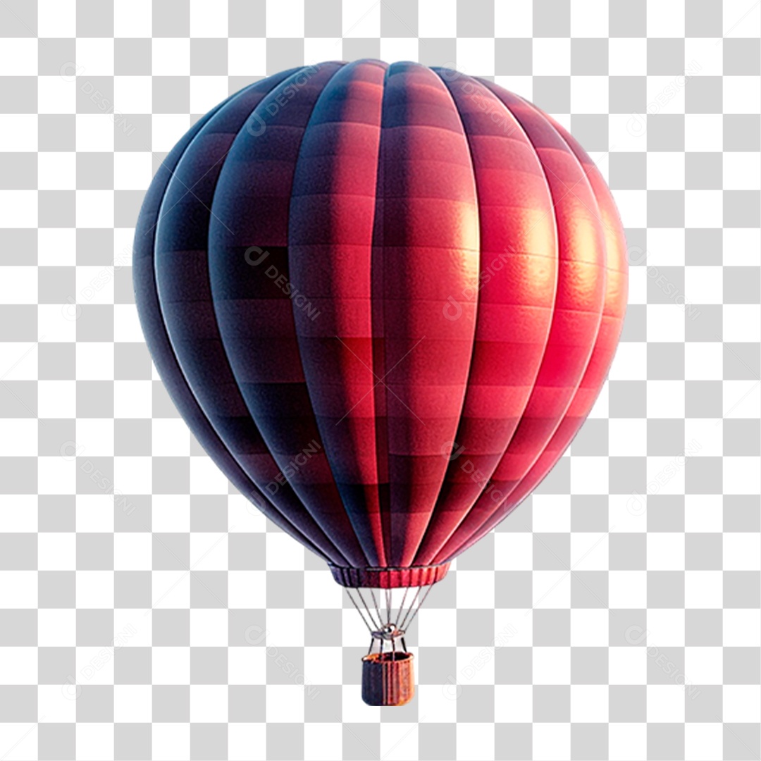 Balão de Ar Quente PNG Transparente