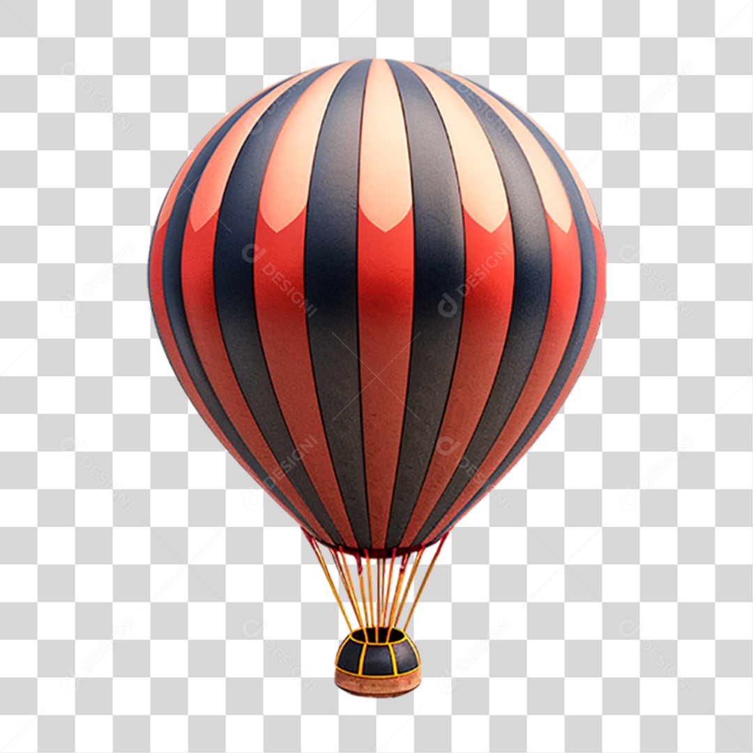 Balão de Ar Quente PNG Transparente