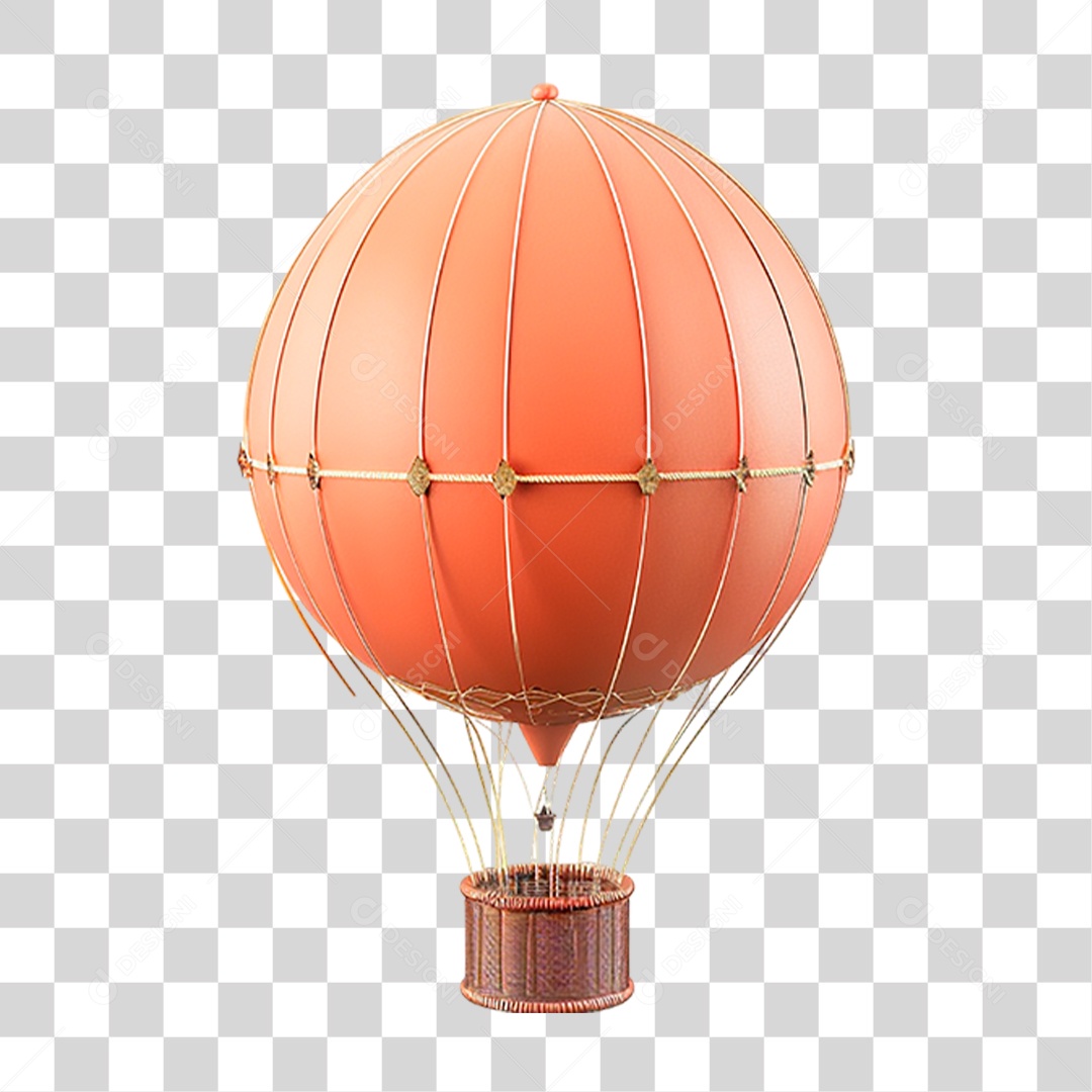 Balão de Ar Quente PNG Transparente