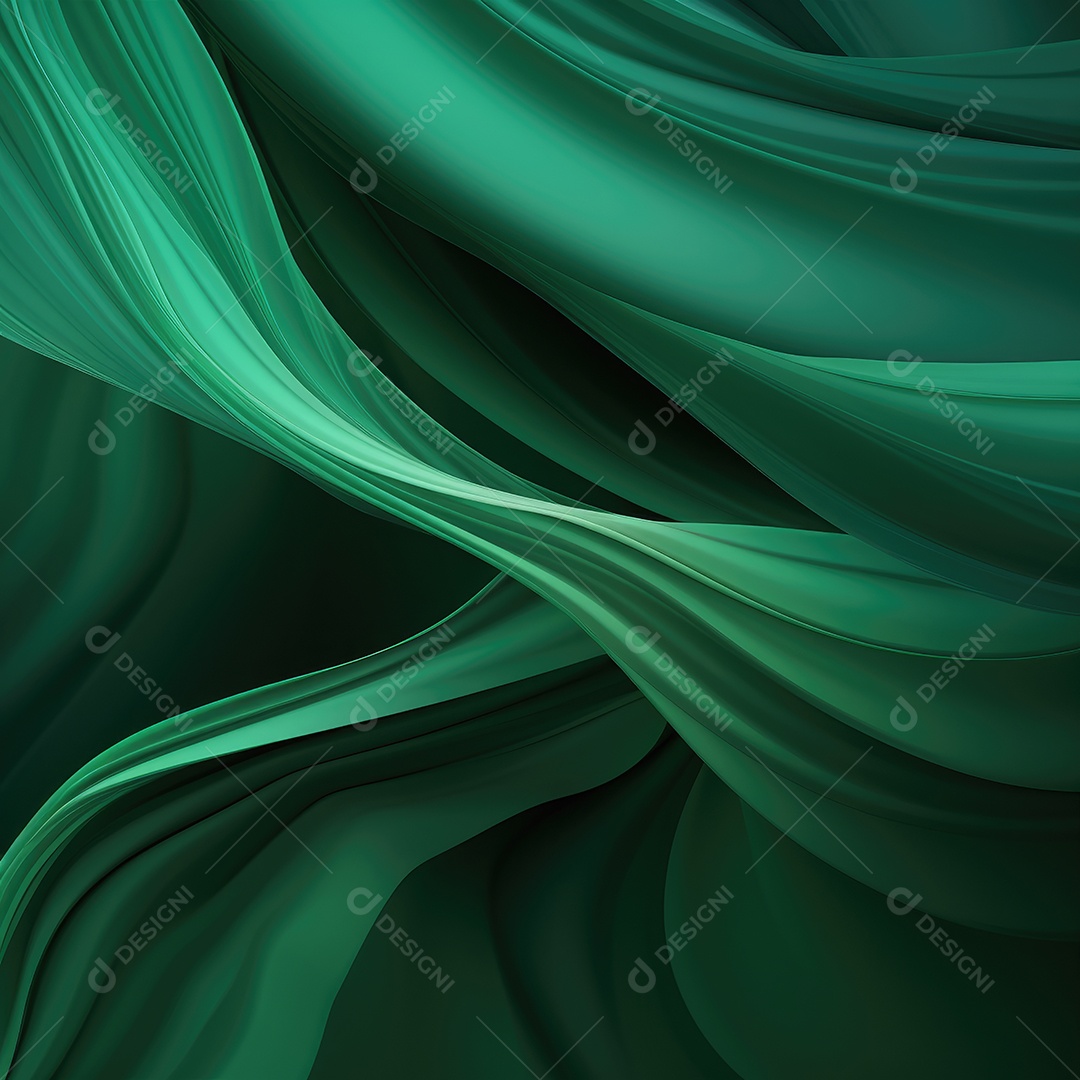 Fundo verde abstrato com linhas em movimento