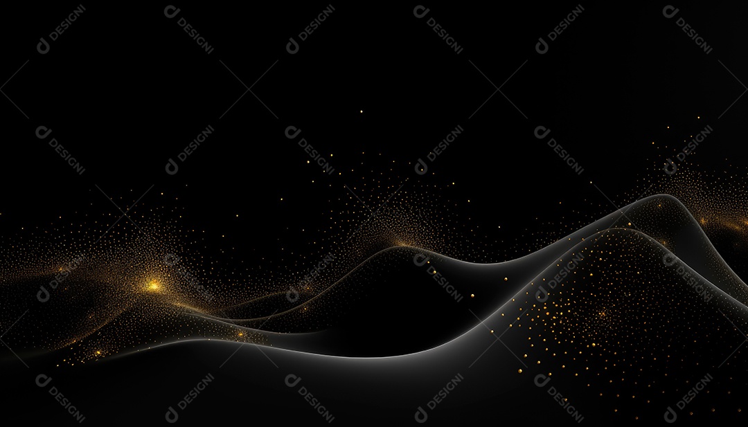 Onda negra de partículas e linhas