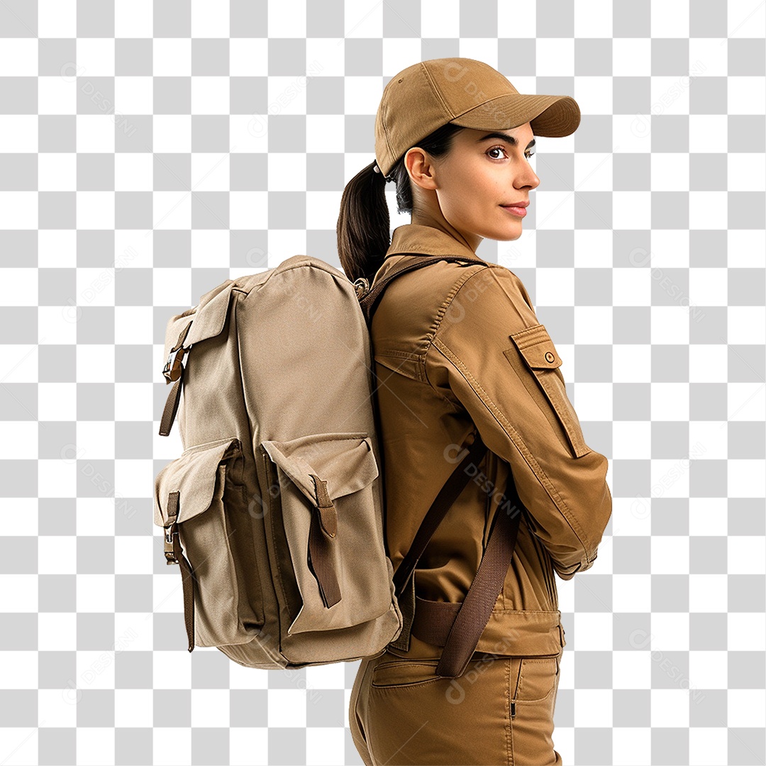 Mulher Entregadora Delivery PNG Transparente