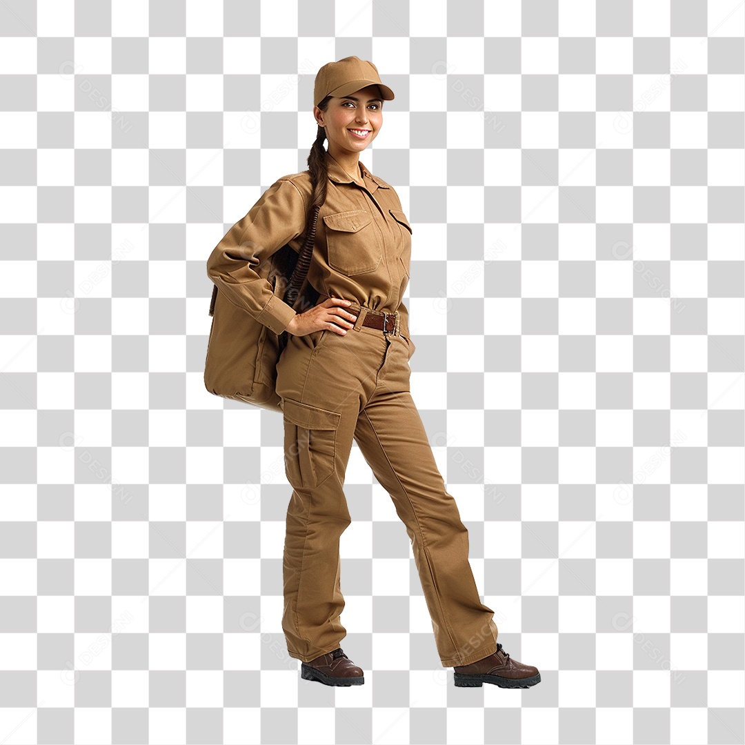 Mulher Entregadora Delivery PNG Transparente