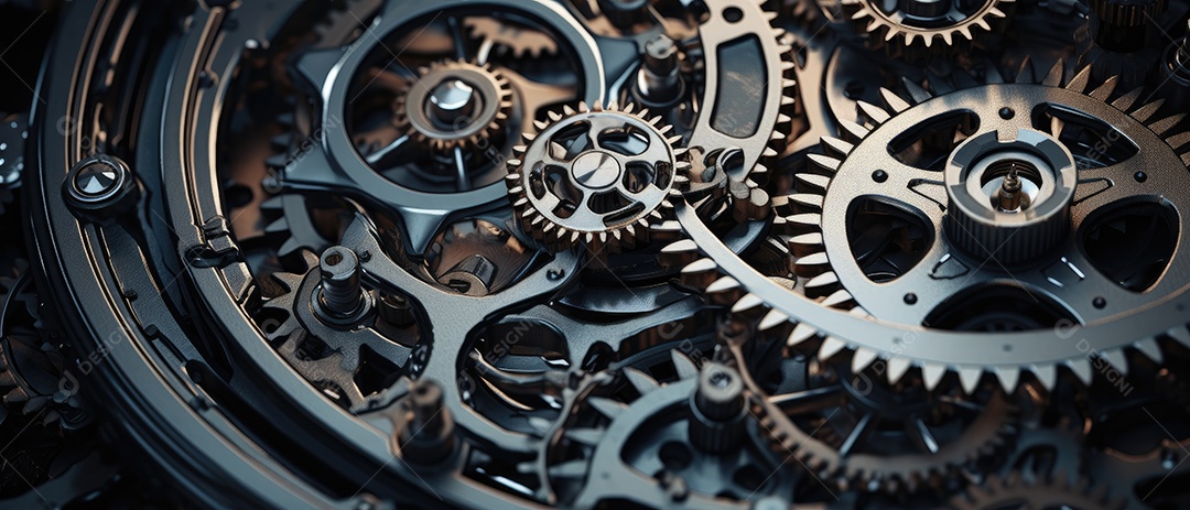 Engrenagens mecânicas feitas de aço