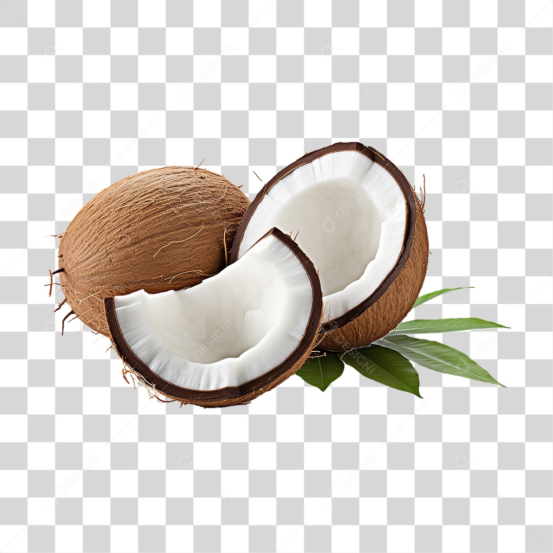 Fruta Coco PNG Transparente