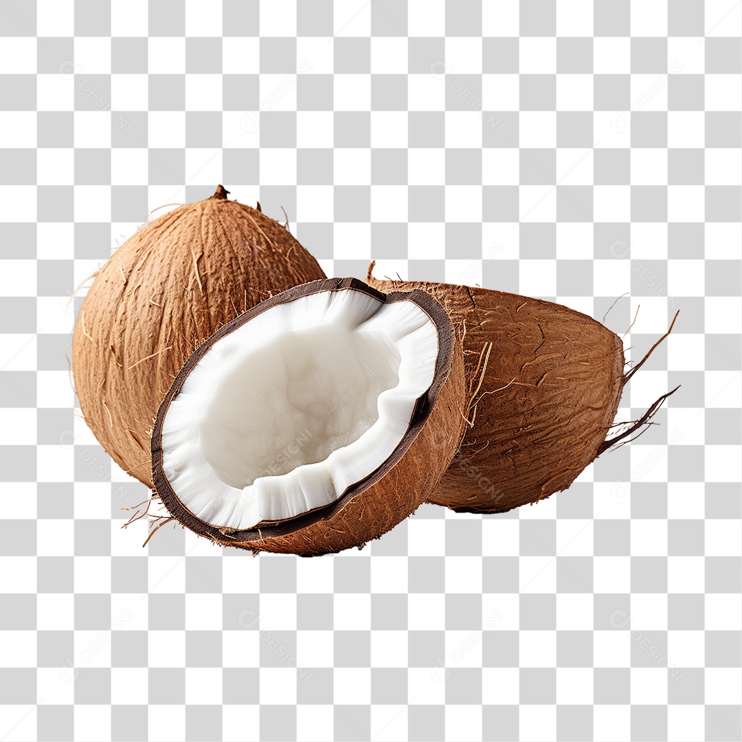 Fruta Coco PNG Transparente