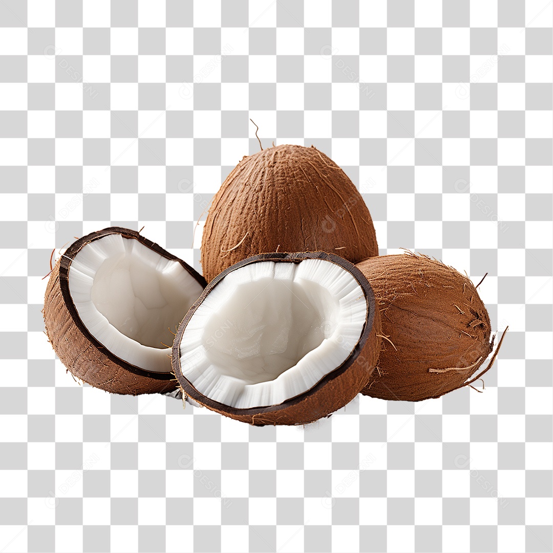 Fruta Coco PNG Transparente