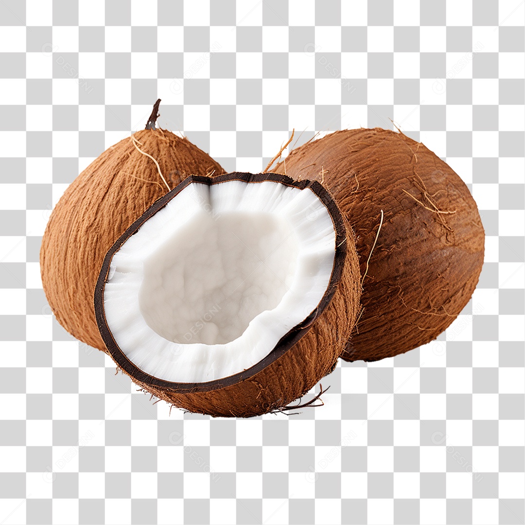Fruta Coco PNG Transparente