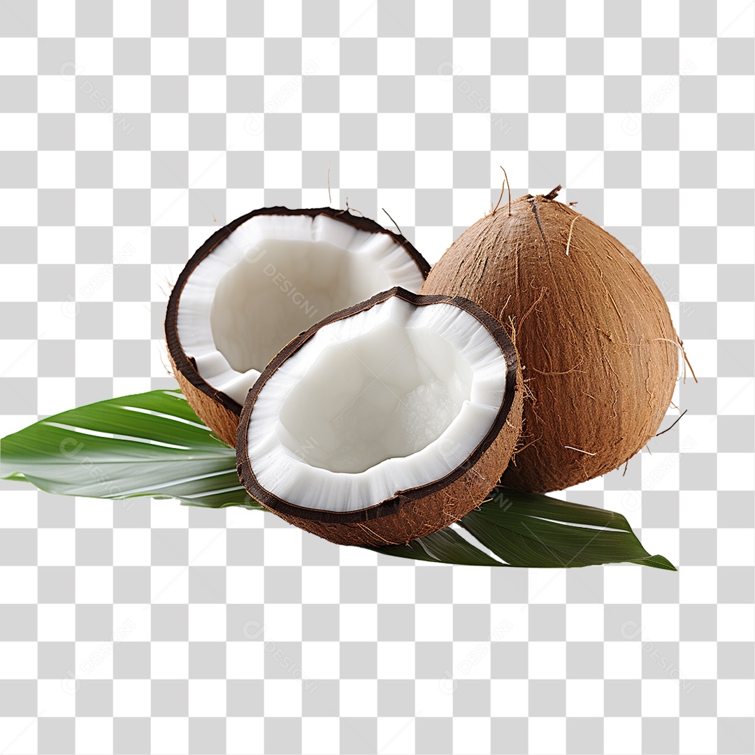 Fruta Coco PNG Transparente
