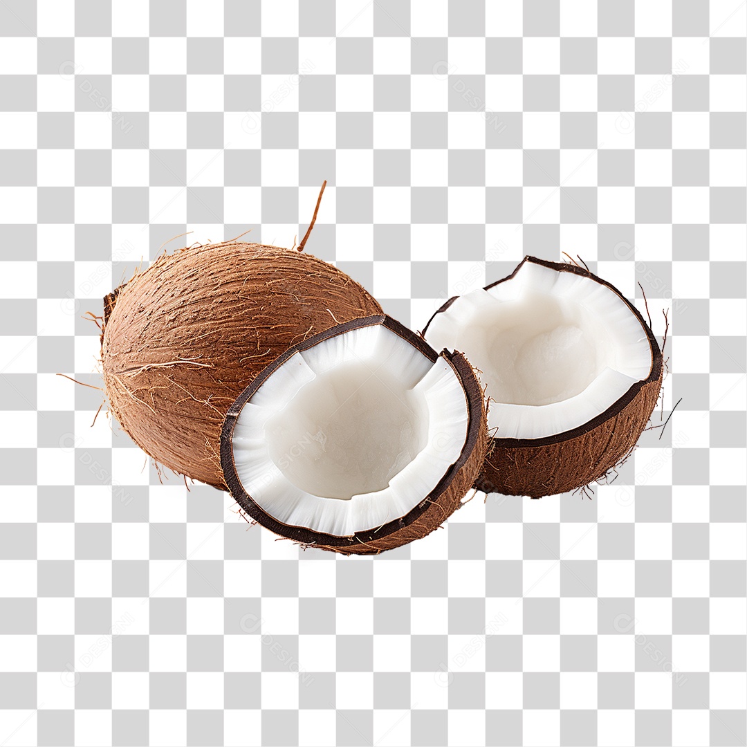 Fruta Coco PNG Transparente