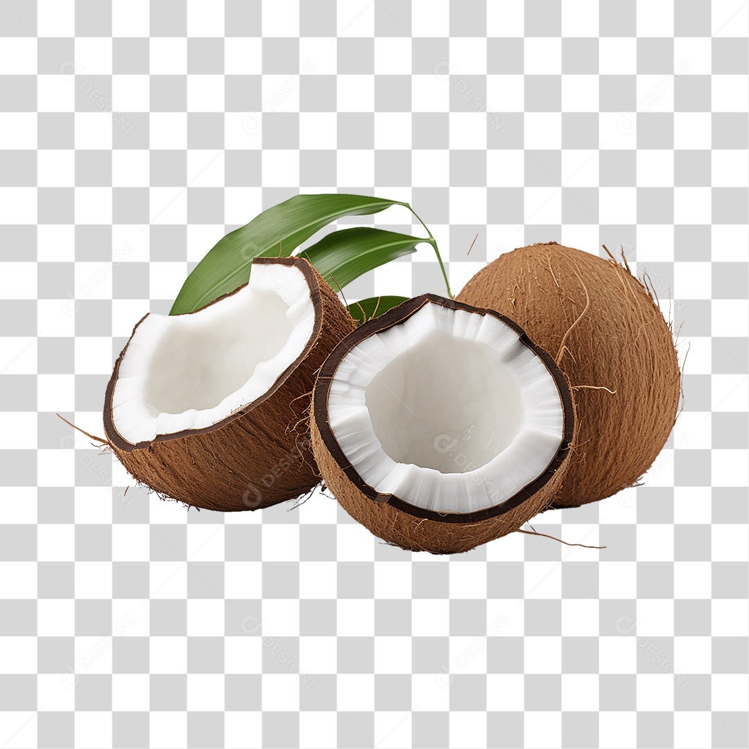 Fruta Coco PNG Transparente