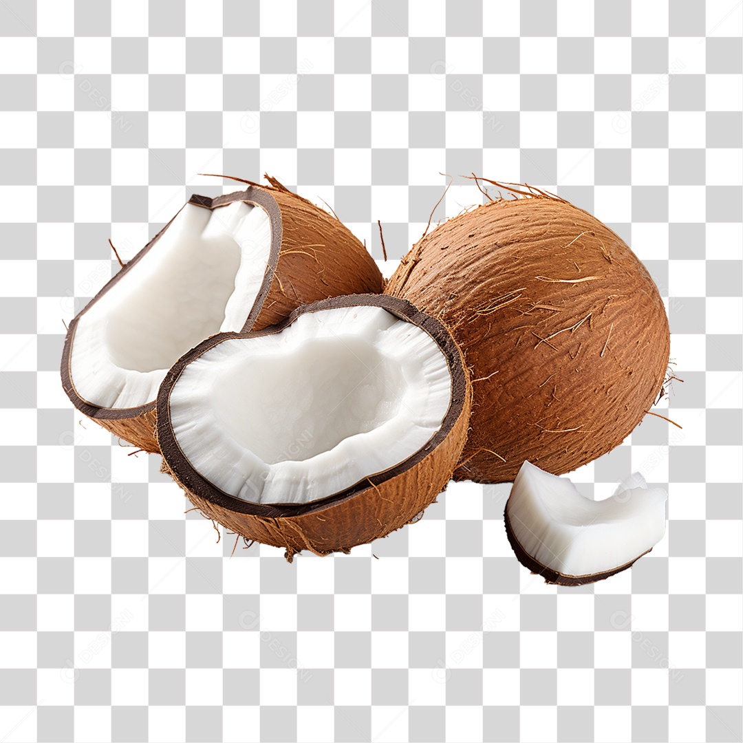 Fruta Coco PNG Transparente
