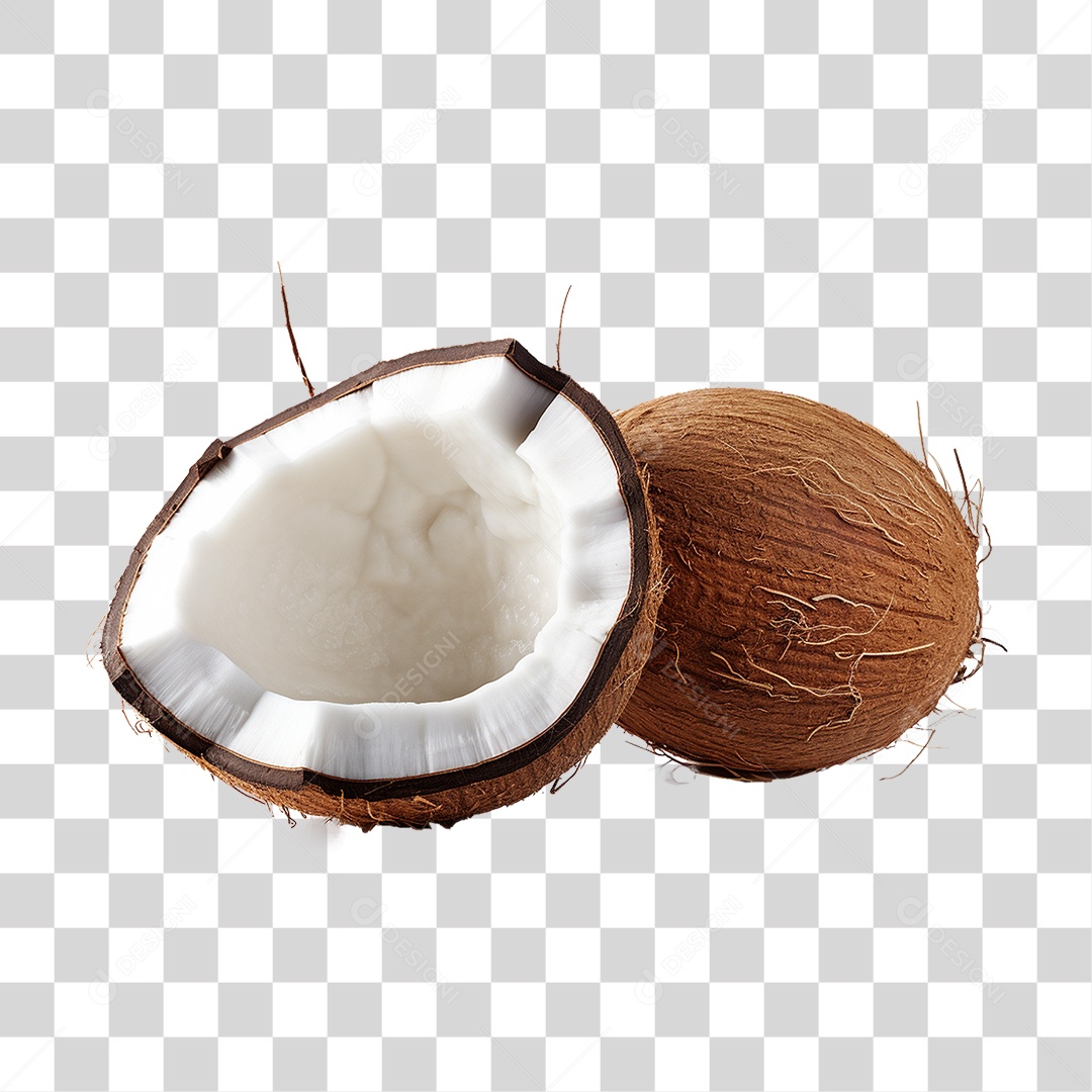 Fruta Coco PNG Transparente
