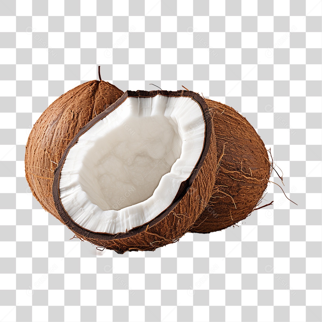 Fruta Coco PNG Transparente
