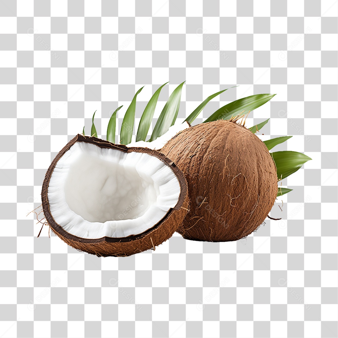 Fruta Coco PNG Transparente