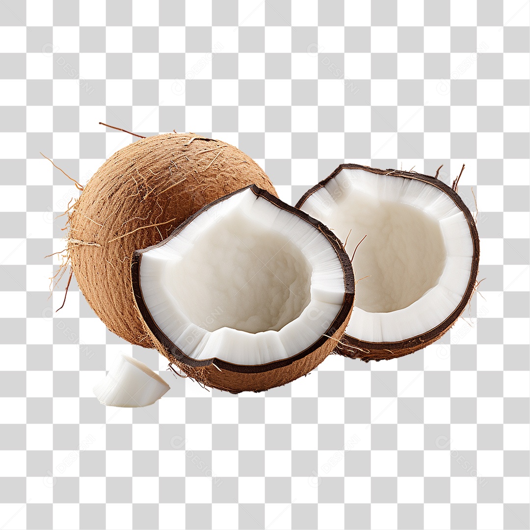 Fruta Coco PNG Transparente