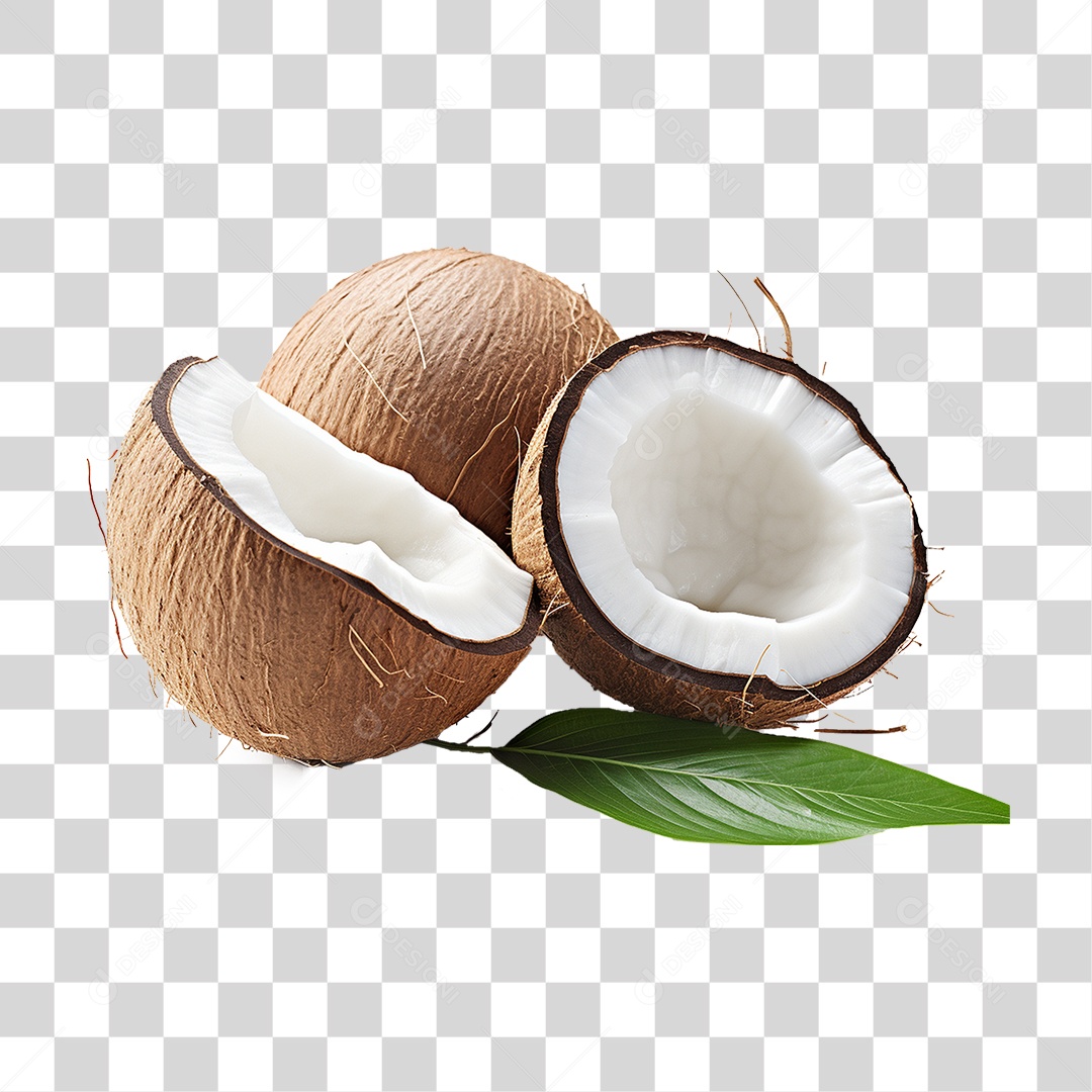 Fruta Coco PNG Transparente