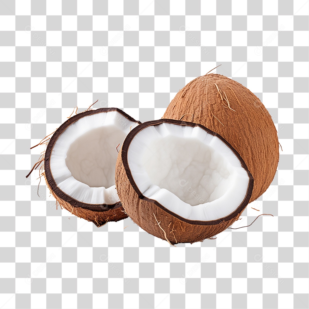 Fruta Coco PNG Transparente