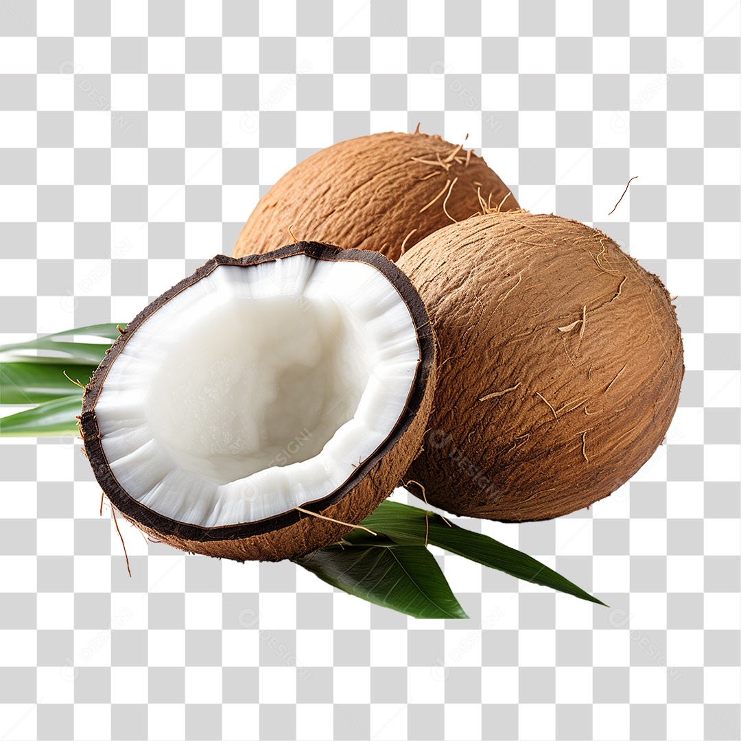 Fruta Coco PNG Transparente