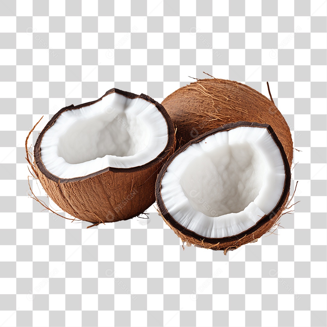 Fruta Coco PNG Transparente