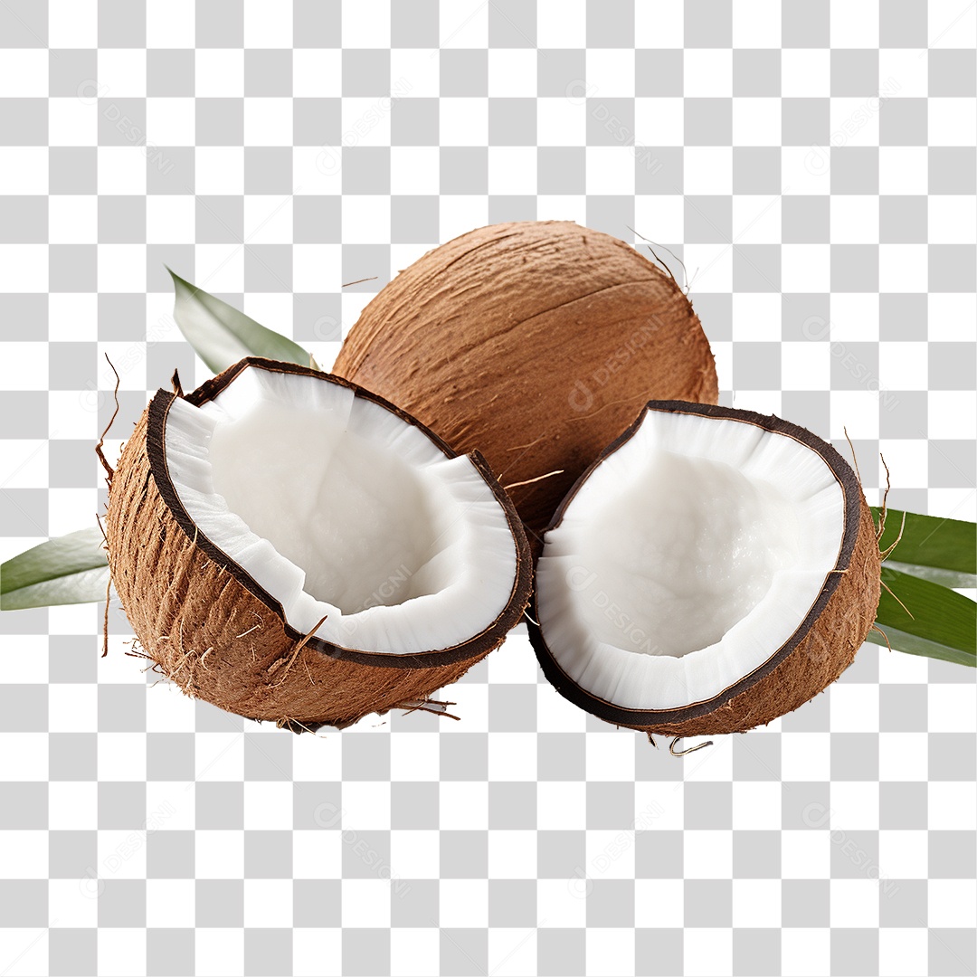 Fruta Coco PNG Transparente