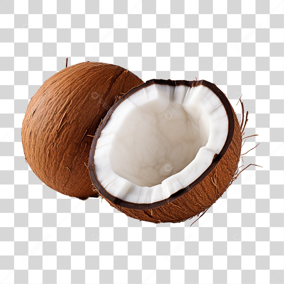 Fruta Coco PNG Transparente