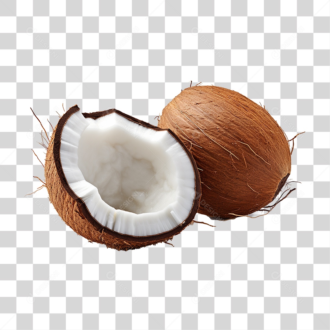 Fruta Coco PNG Transparente