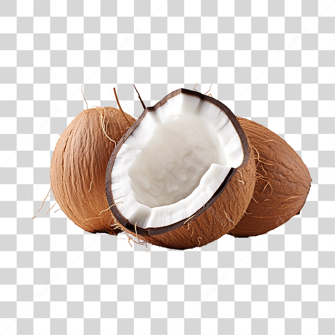 Fruta Coco PNG Transparente