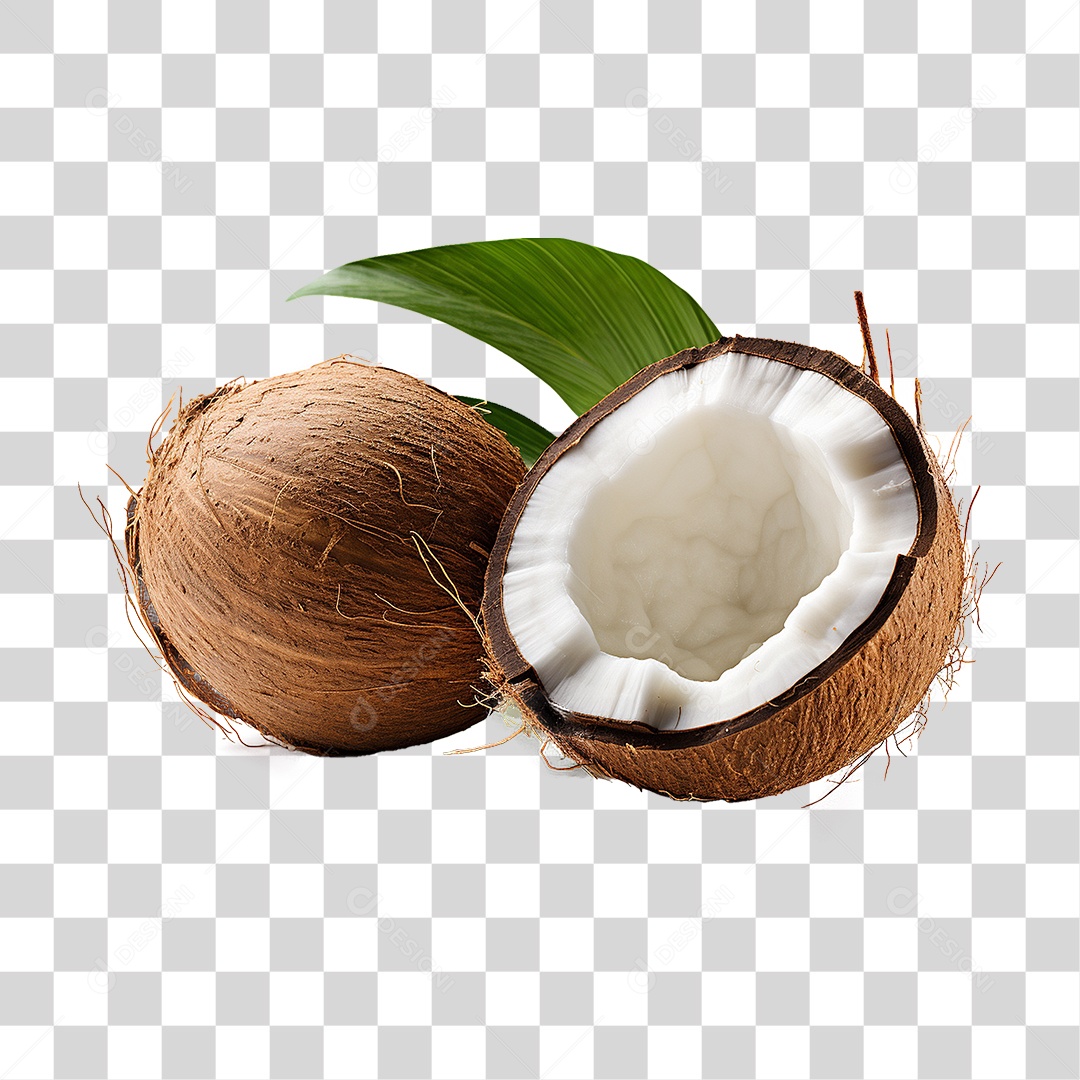Fruta Coco PNG Transparente