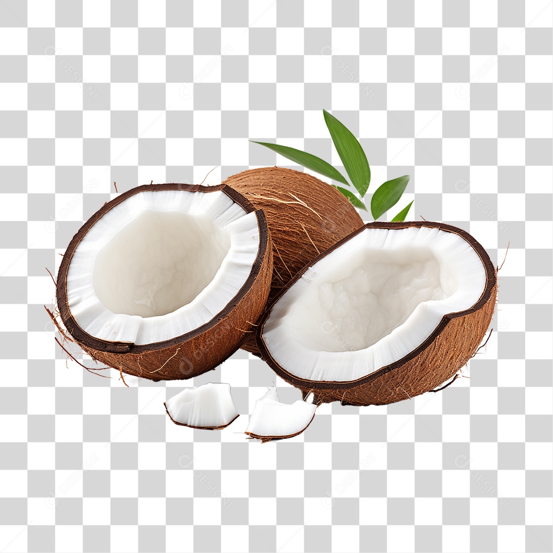 Fruta Coco PNG Transparente