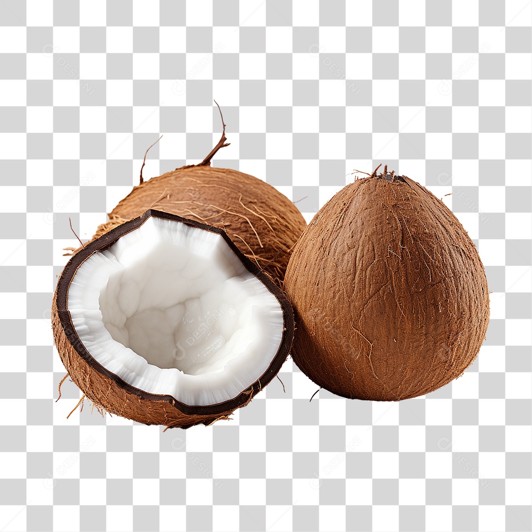 Fruta Coco PNG Transparente