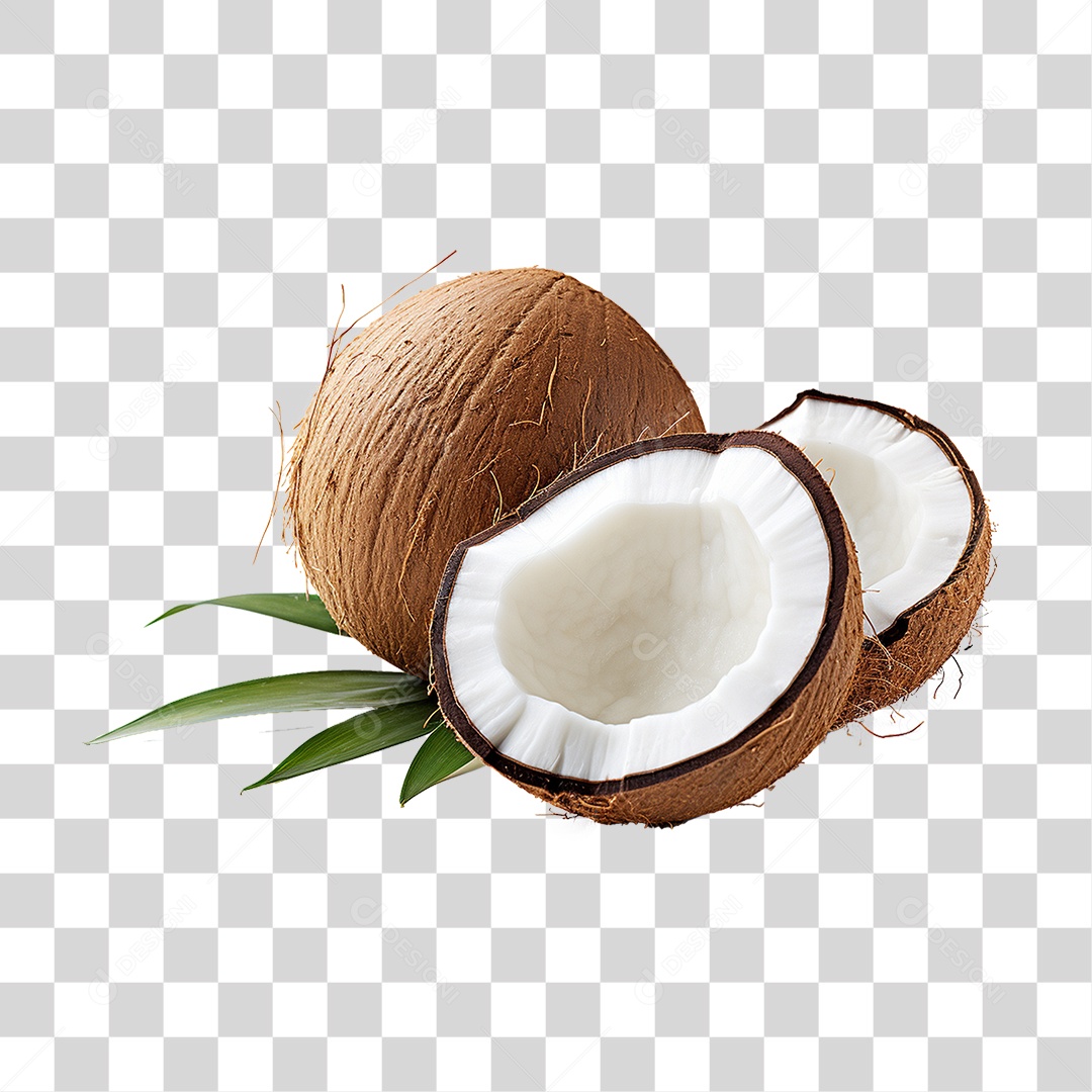 Fruta Coco PNG Transparente