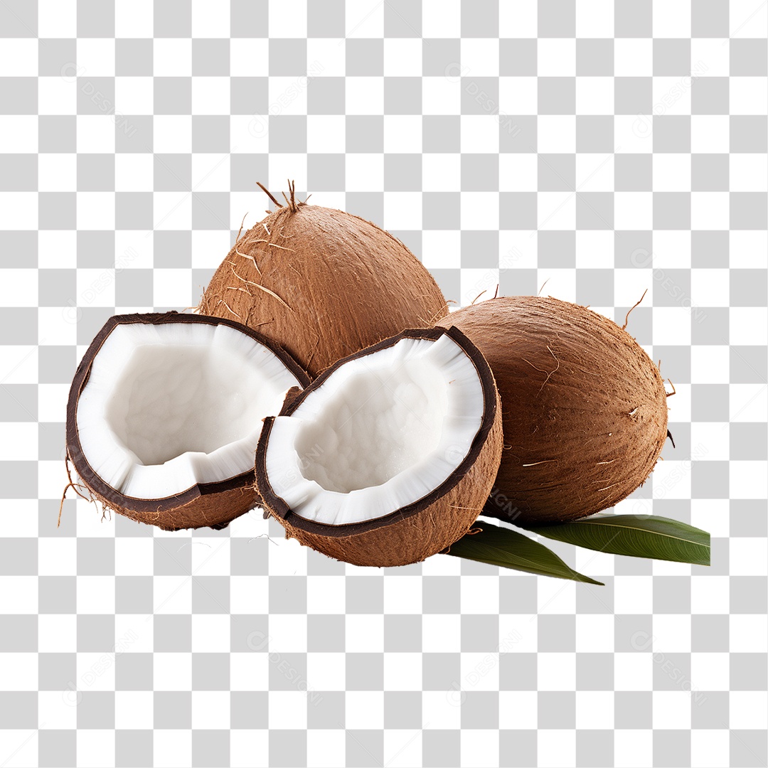 Fruta Coco PNG Transparente