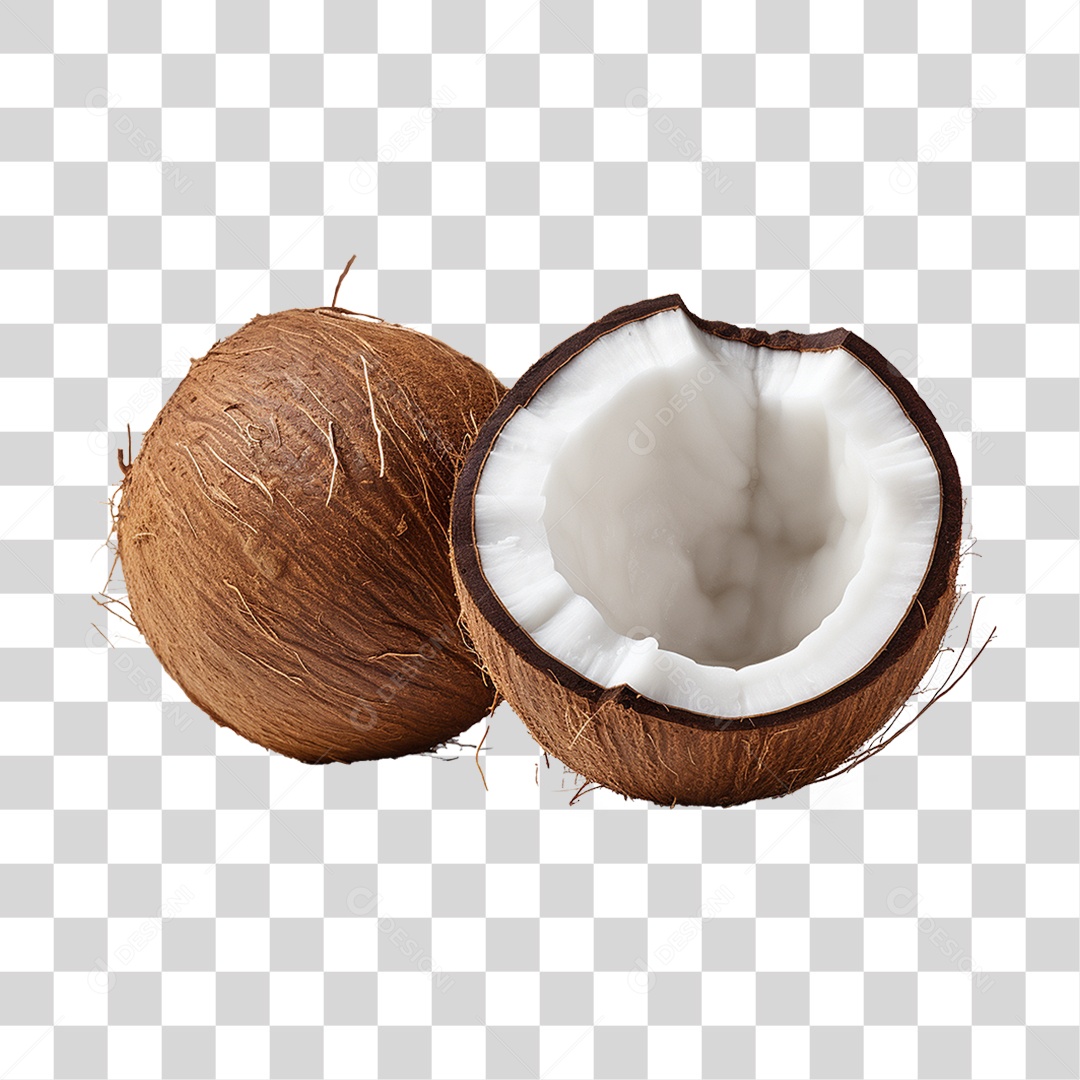 Fruta Coco PNG Transparente