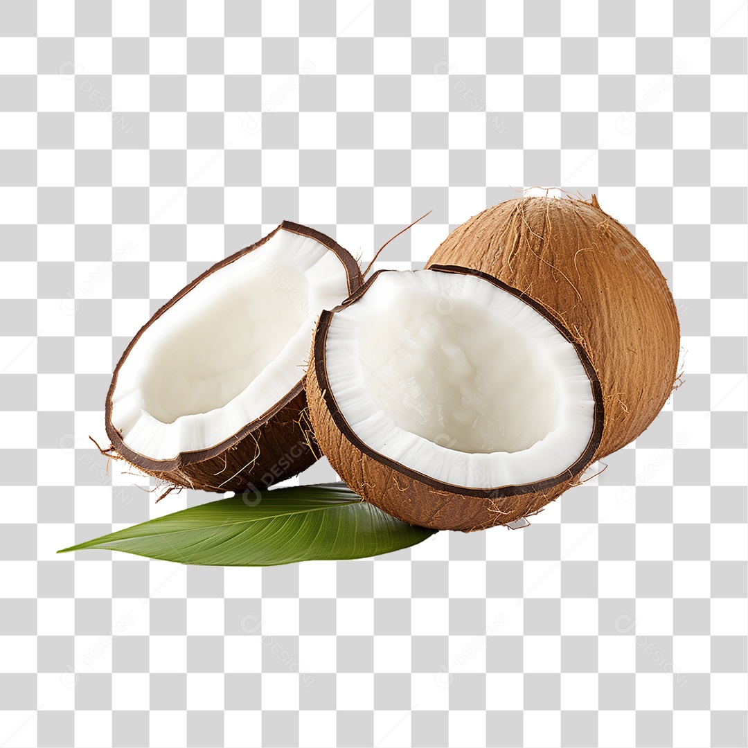 Fruta Coco PNG Transparente