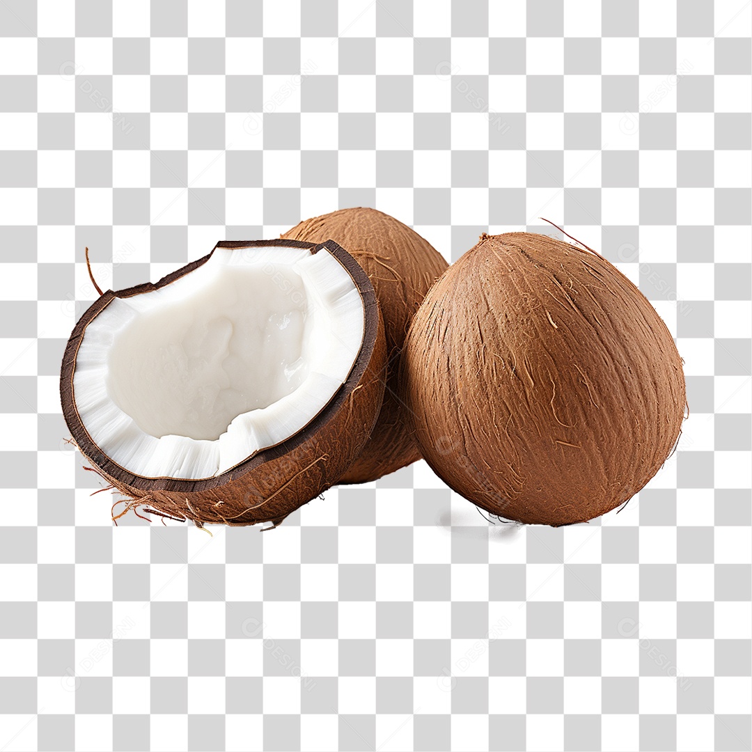 Fruta Coco PNG Transparente