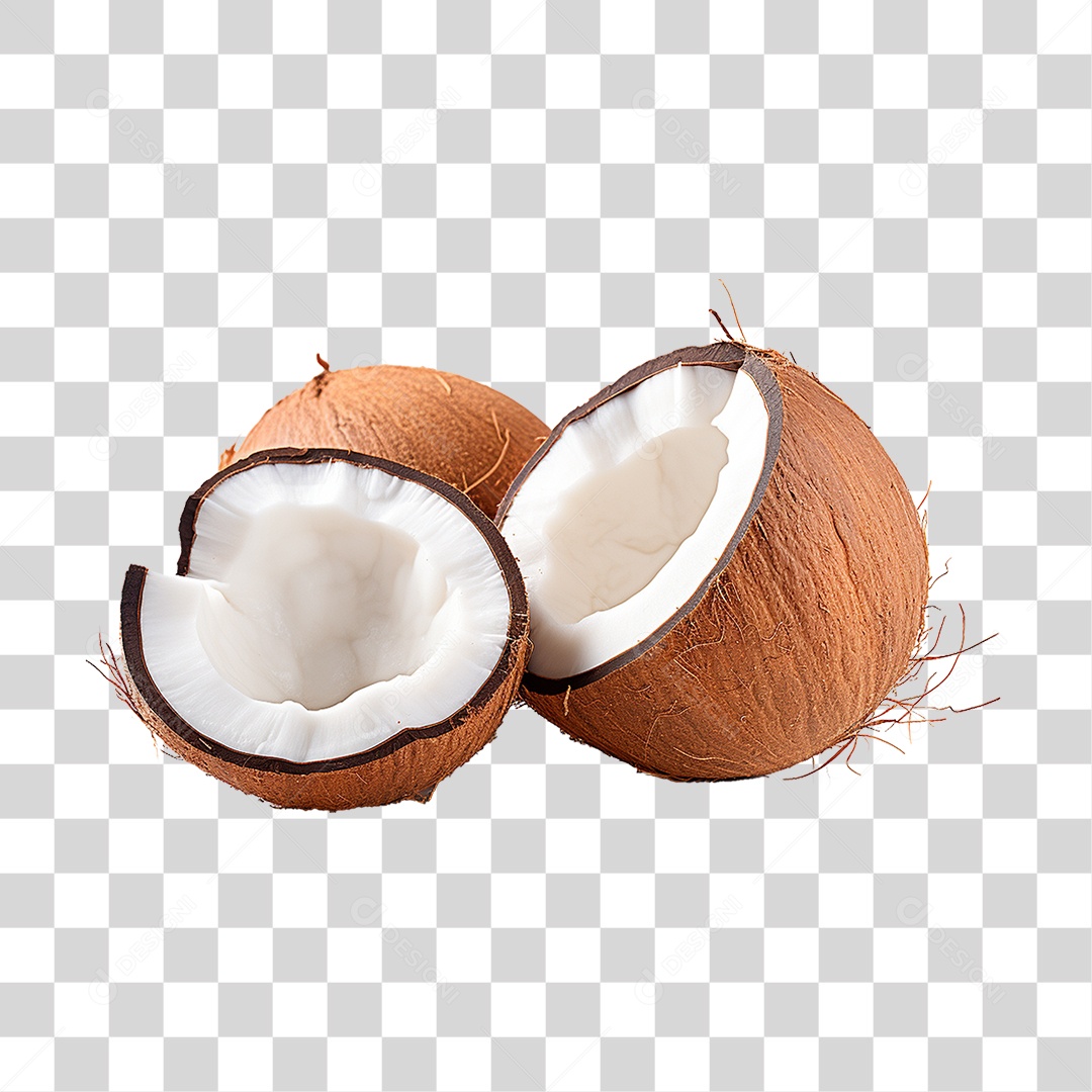 Fruta Coco PNG Transparente