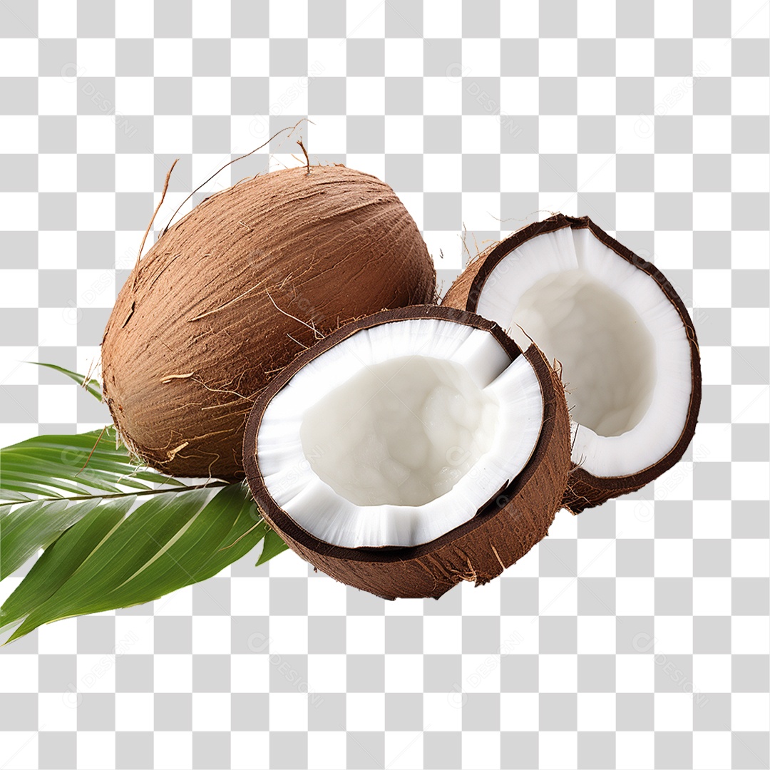 Fruta Coco PNG Transparente