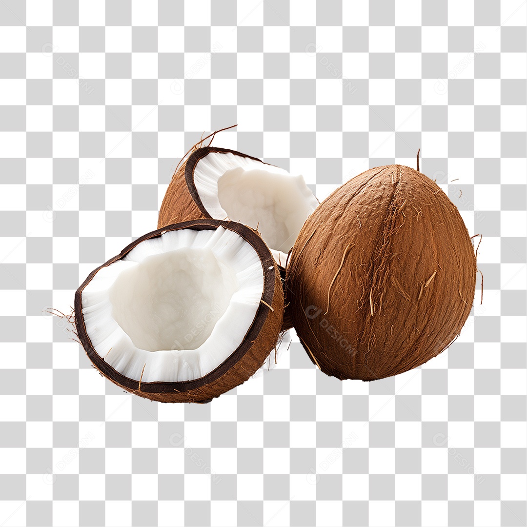 Fruta Coco PNG Transparente