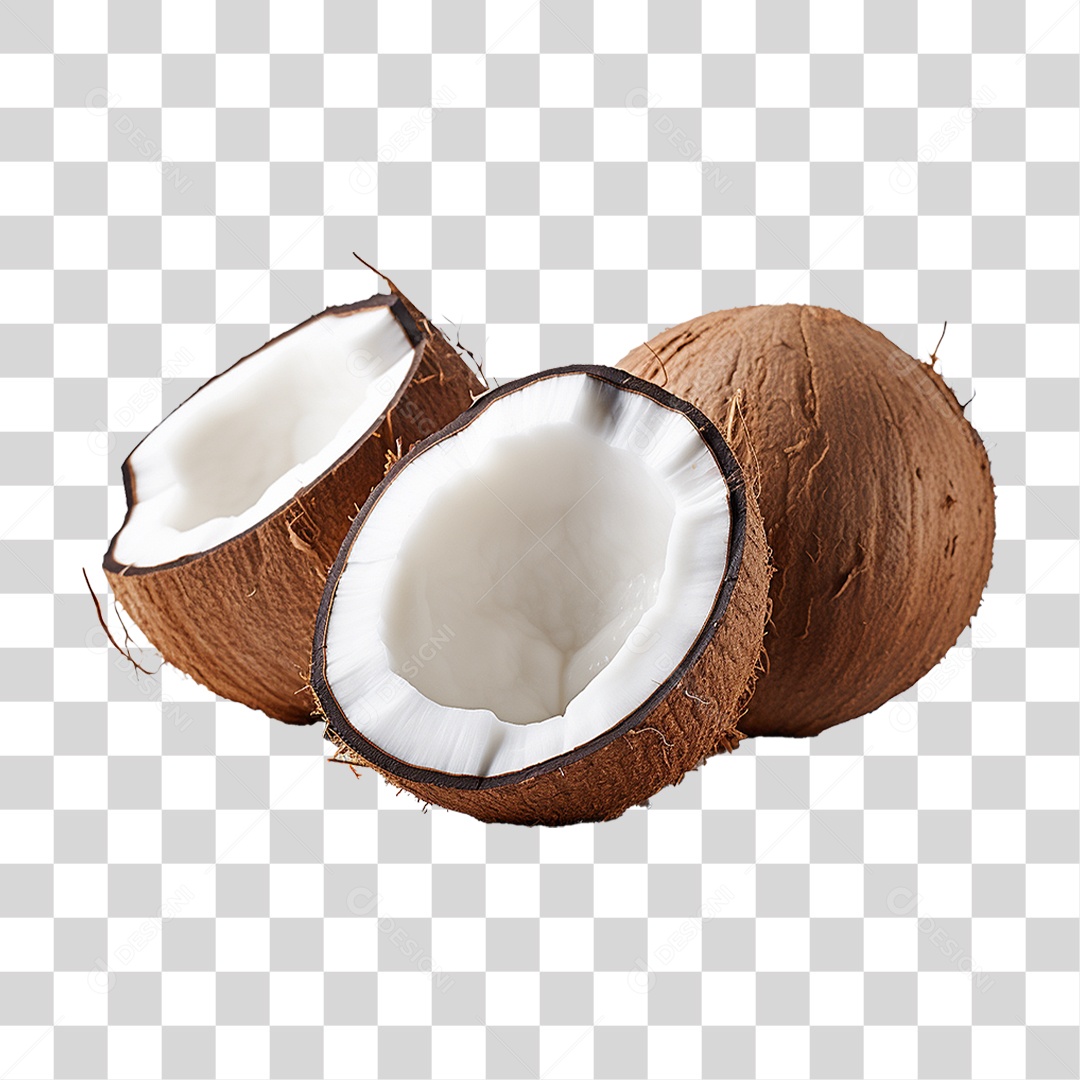 Fruta Coco PNG Transparente