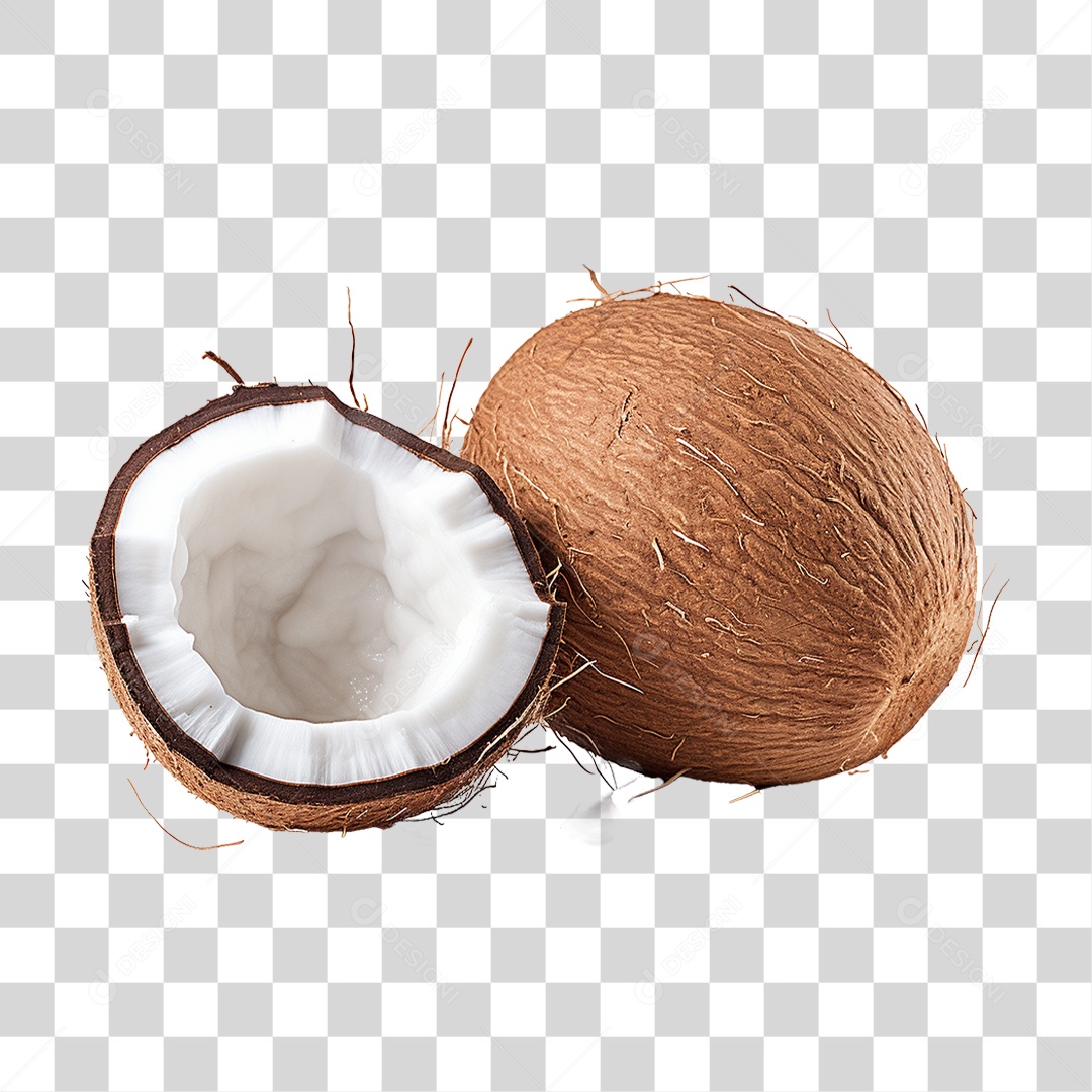 Fruta Coco PNG Transparente