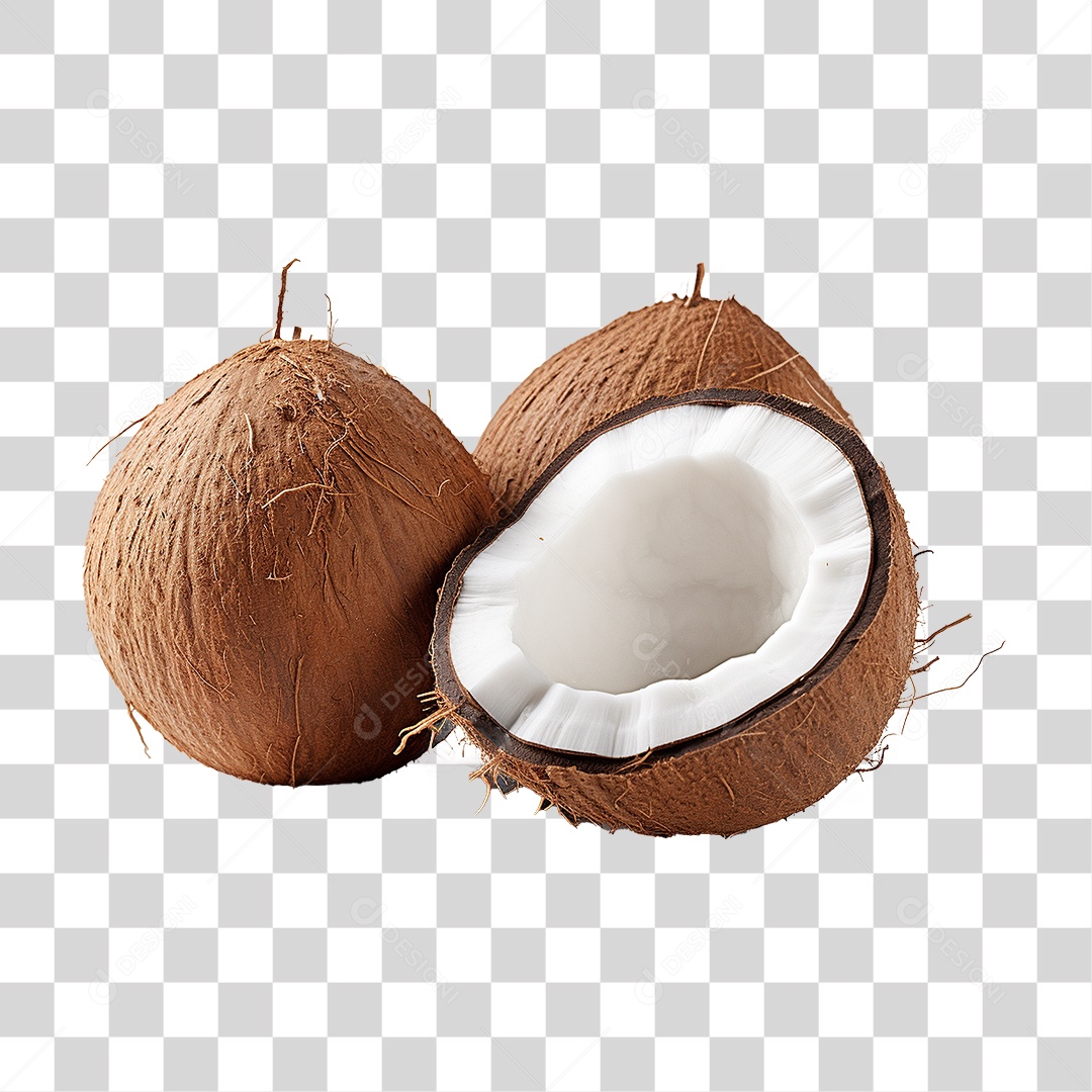 Fruta Coco PNG Transparente