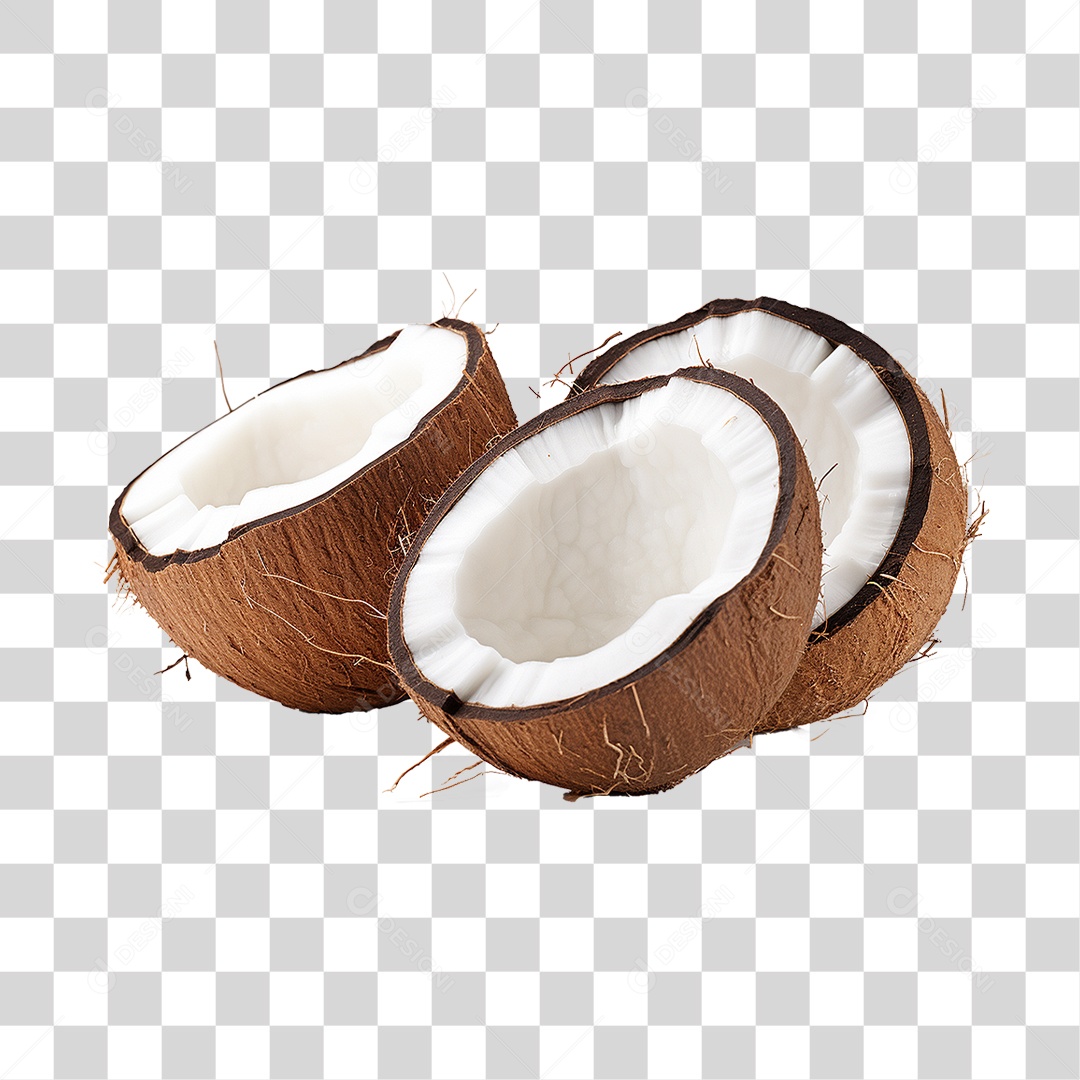 Fruta Coco PNG Transparente