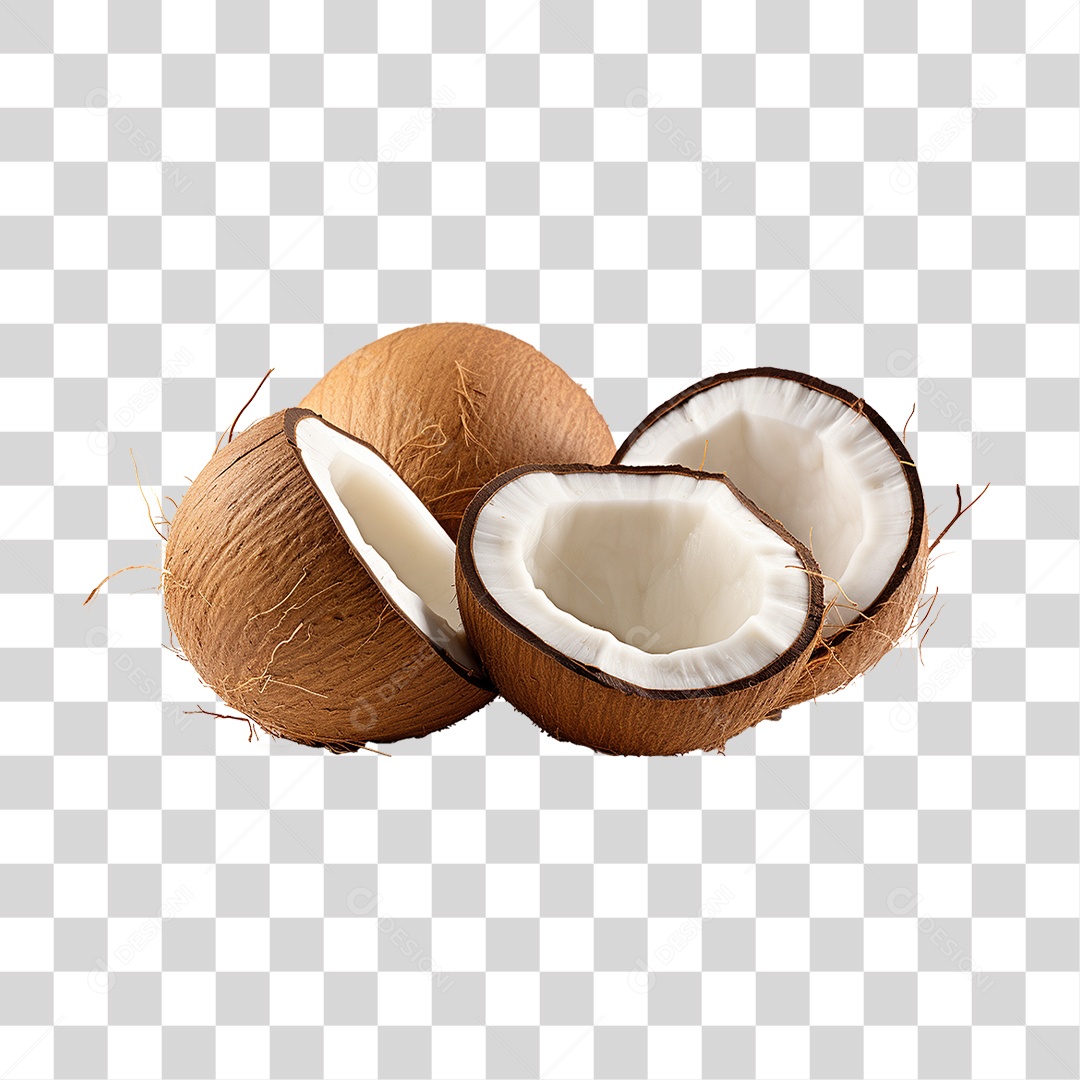 Fruta Coco PNG Transparente