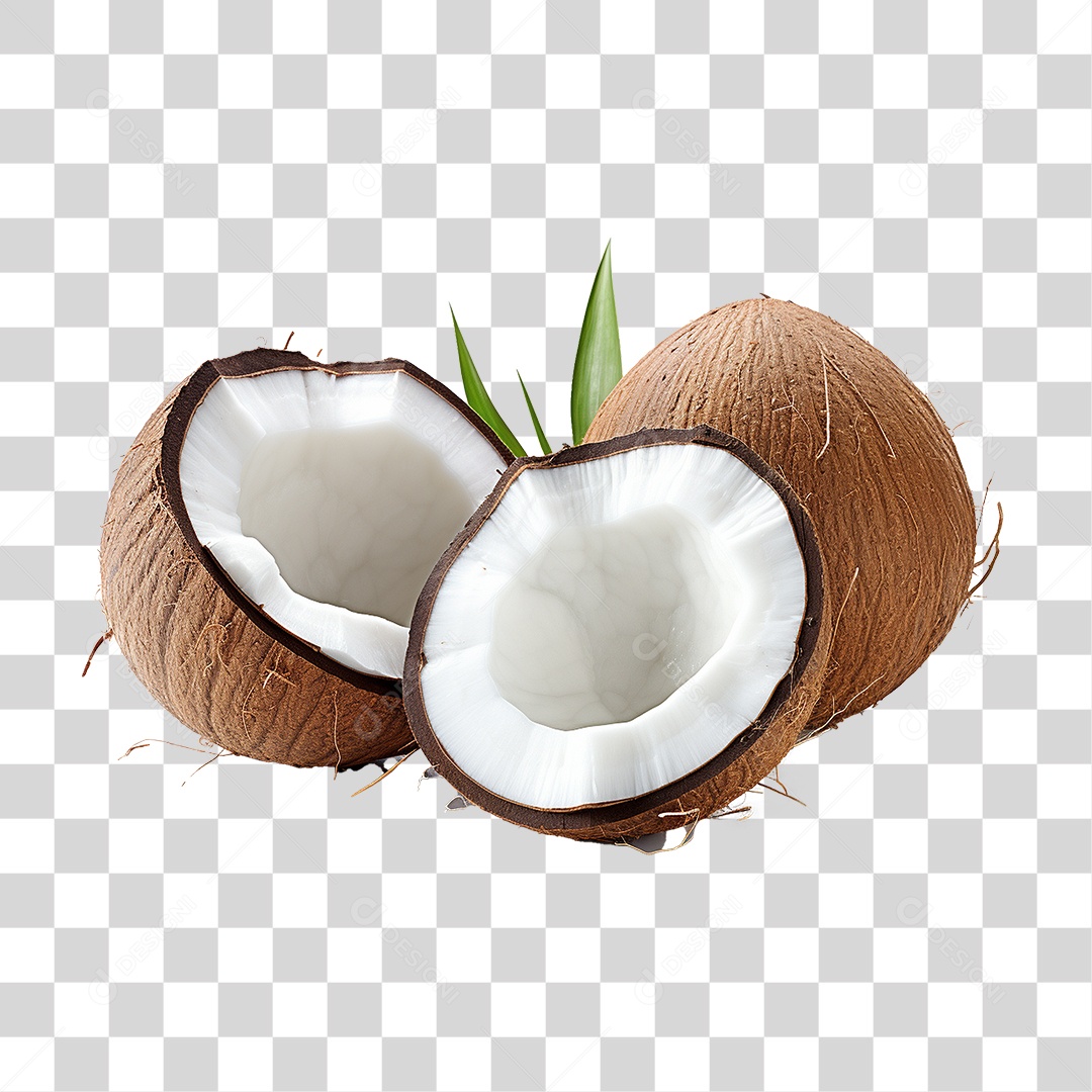 Fruta Coco PNG Transparente