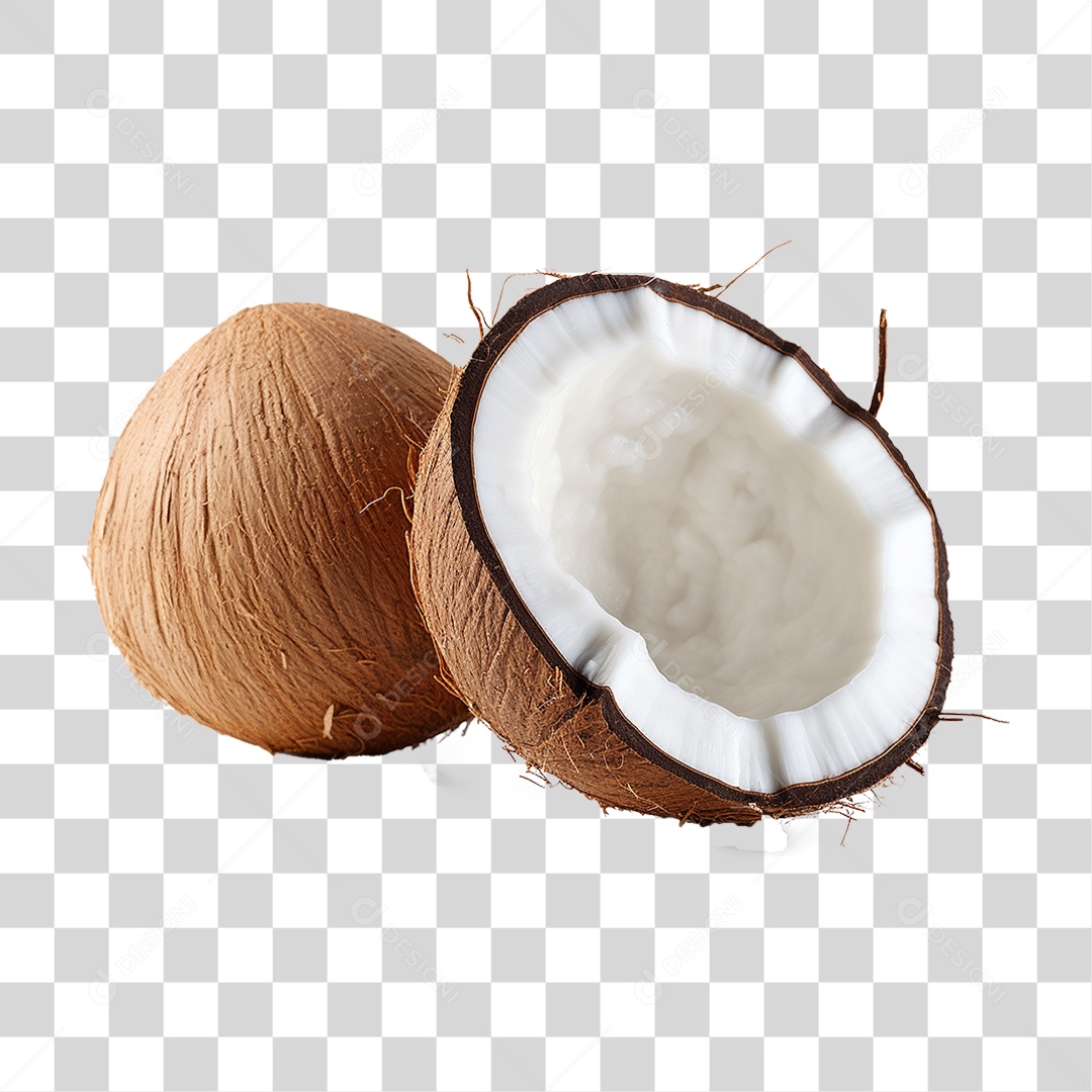 Fruta Coco PNG Transparente