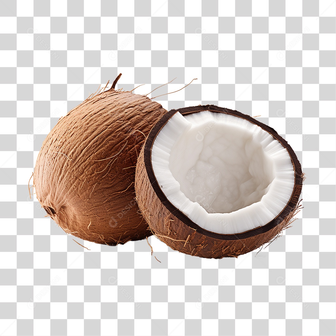 Fruta Coco PNG Transparente