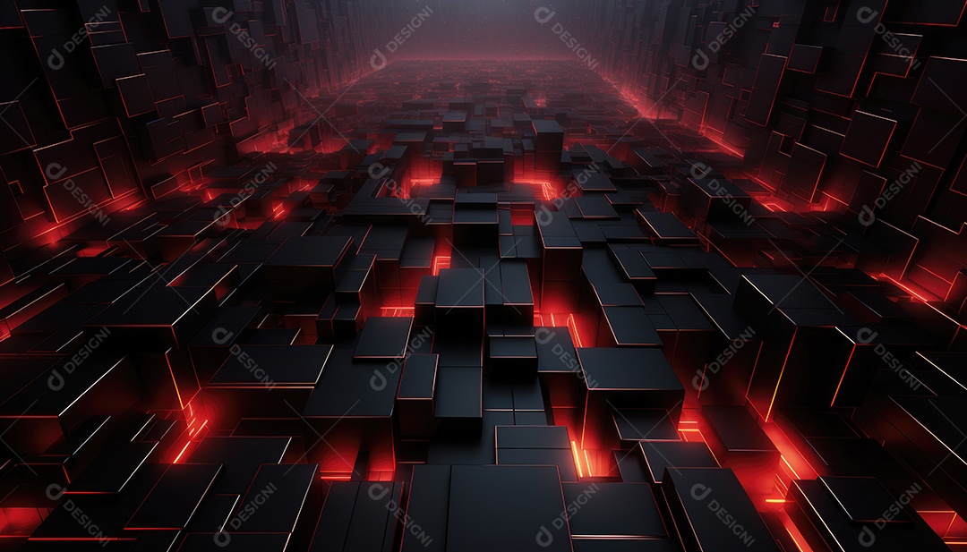 Fundo de textura abstrata de ficção científica futurista com linhas geométricas detalhadas e robótica